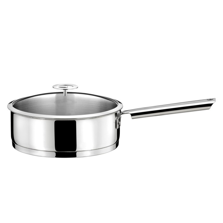 Sauteuse 24cm revêtement céramique avec couvercle