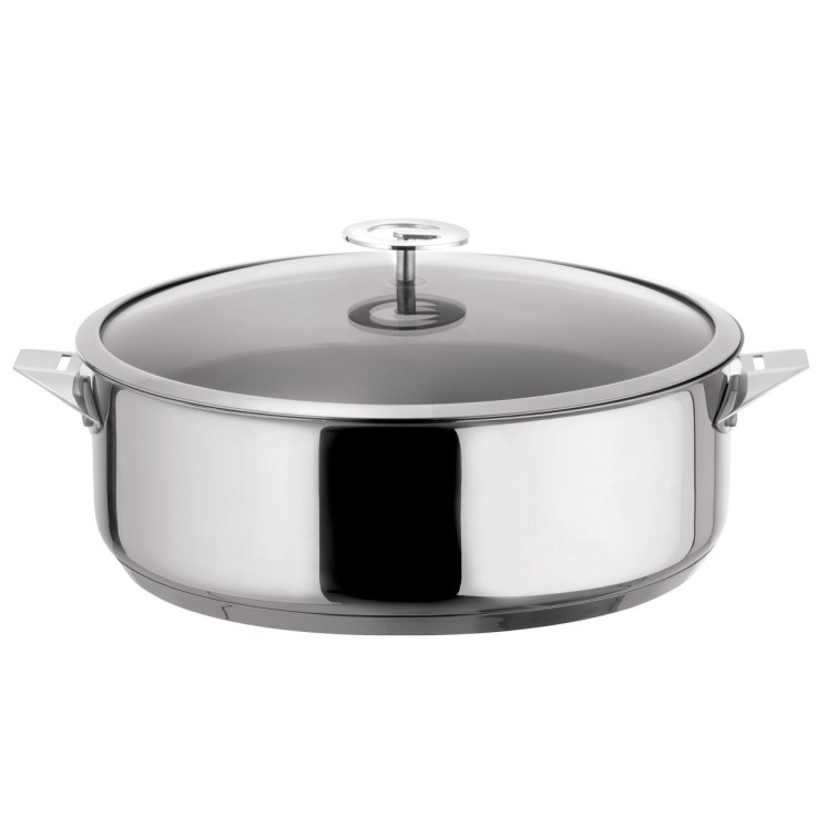 Sauteuse 28 cm inox avec couvercle