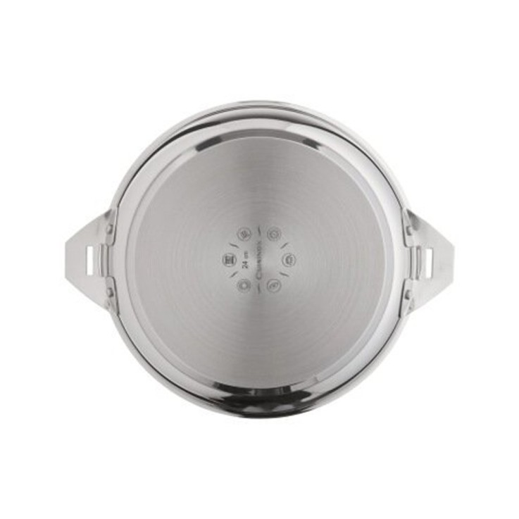 Sauteuse 28 cm inox avec couvercle