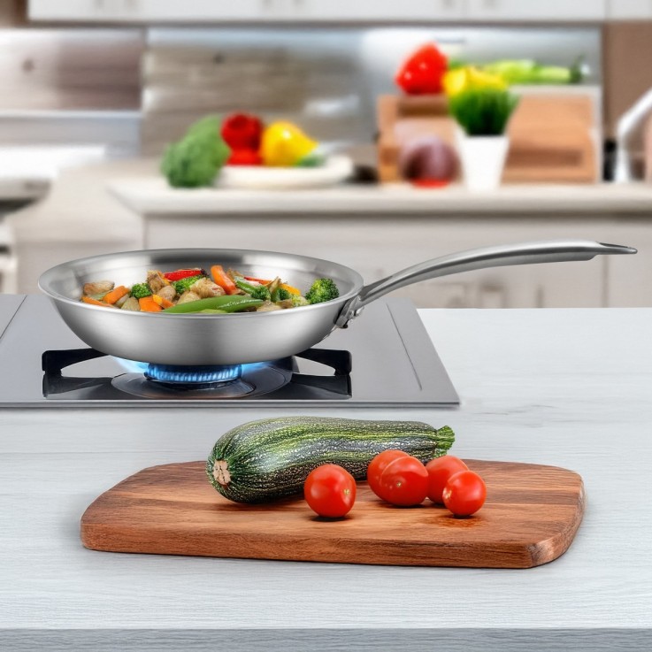 Poêle 20 cm inox triply