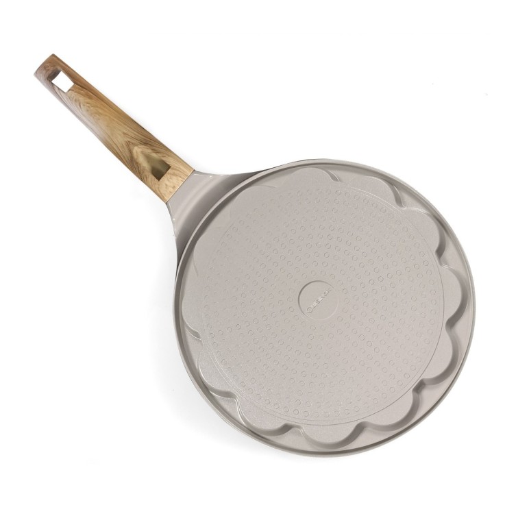 Poêle avec 6 cœurs 25.7 cm avec revêtement en céramique blanc