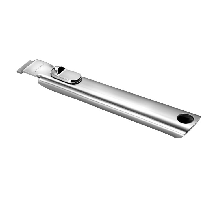 Set poêle 32 cm revêtement céramique avec poignée inox et anses amovibles