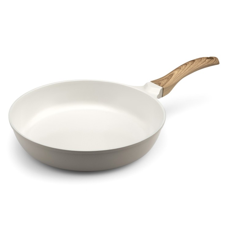 Poêle 28 cm avec revêtement en céramique blanche