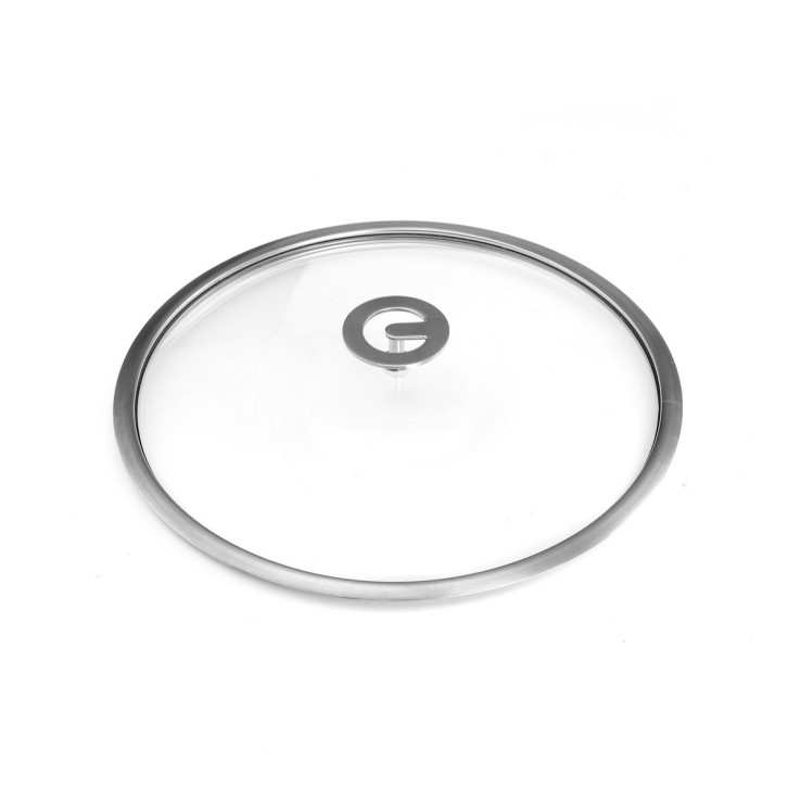 Couvercle 32 cm verre trempé et inox