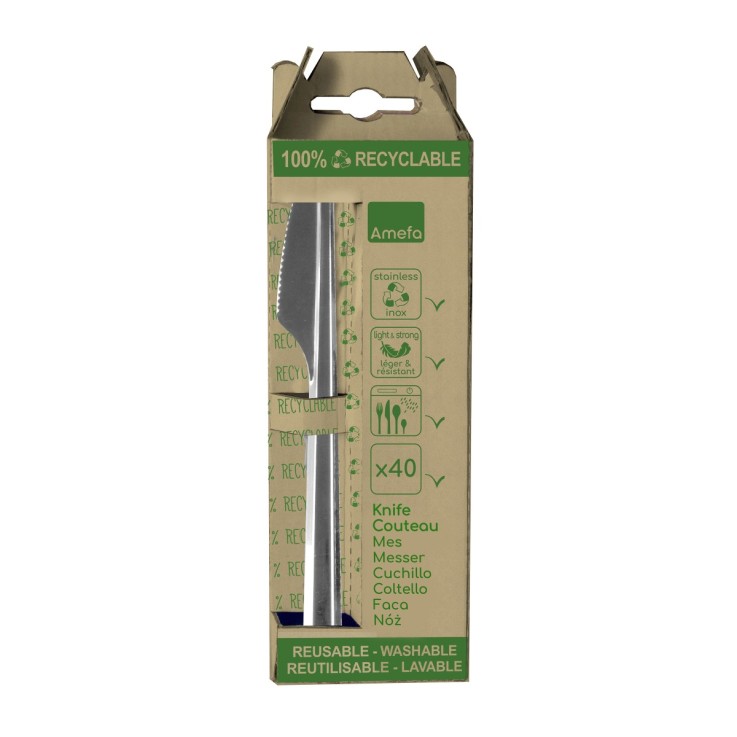 Boîte 40 couteaux recyclables