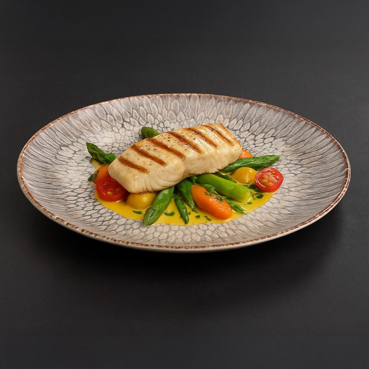 Assiette plates forme coupe (lot de 6)