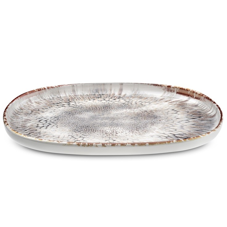 Assiette ovales à steak ou à burger (lot de 4)