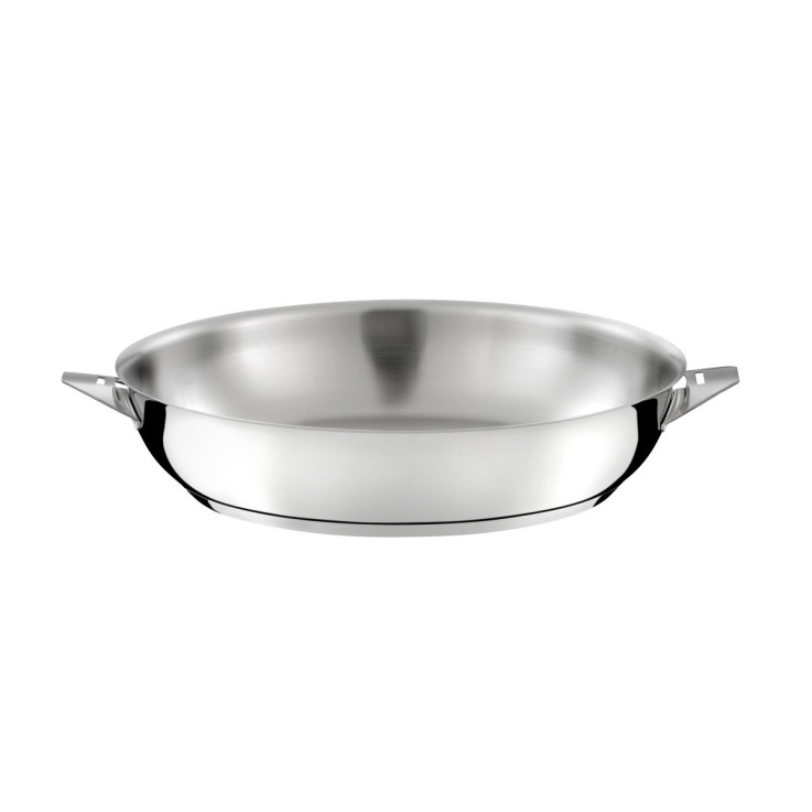 Lot 5 pièces - Casseroles 16, 18 et 20cm, Poêle 24cm inox et poignée