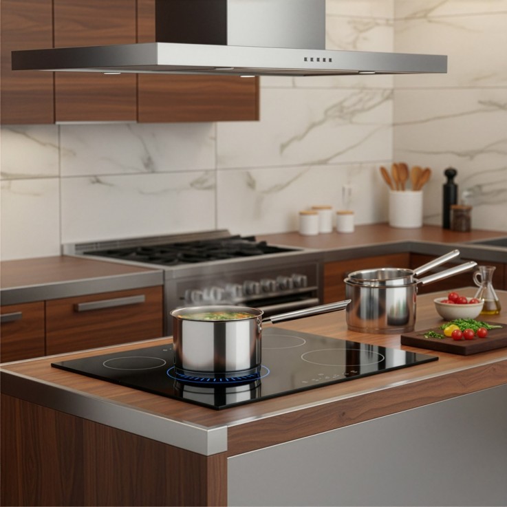 Série Elysée de 3 casseroles en inox 16/18/20cm