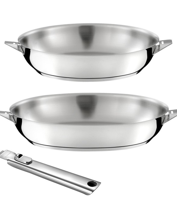 Lot de 2 poêles 24-28cm...