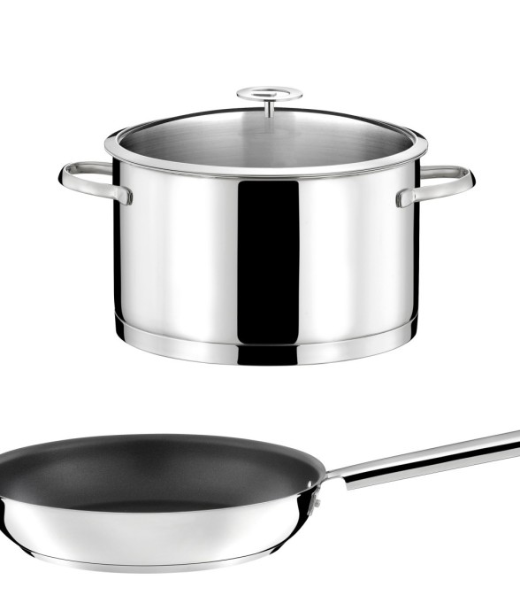 1 faitout inox 24cm avec...