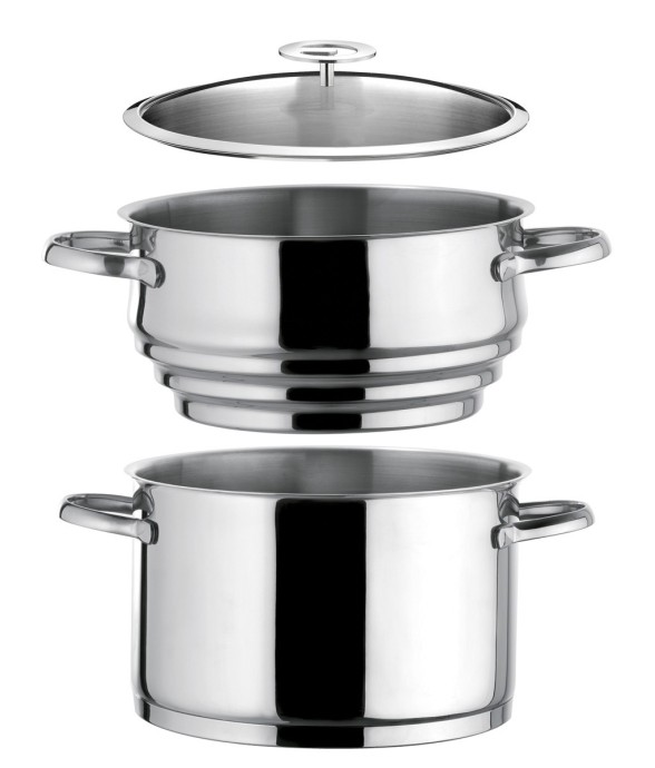 1 faitout inox 24 cm, 1...
