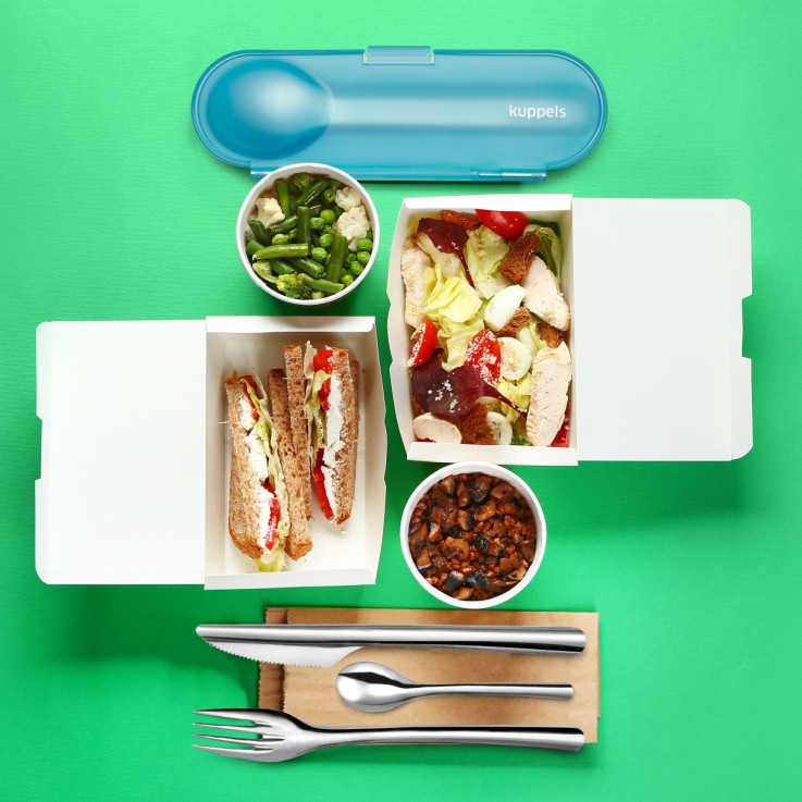 60 couverts réutilisables & recyclables pour 12 personnes