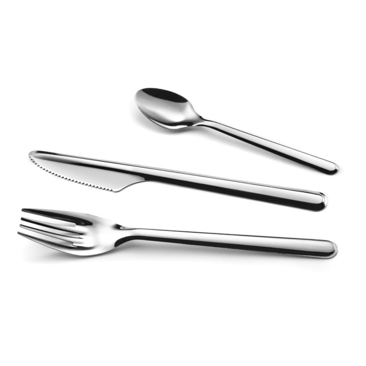 18 sets de 3 couverts nomades sur cravate en inox