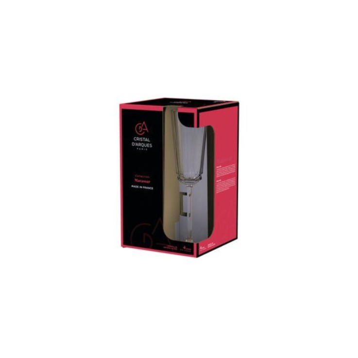 Lot de 4 flûtes 17 cl