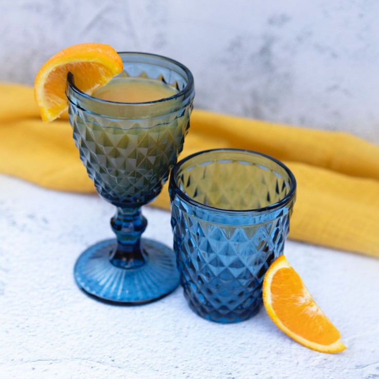 6 verres à pied 20cl