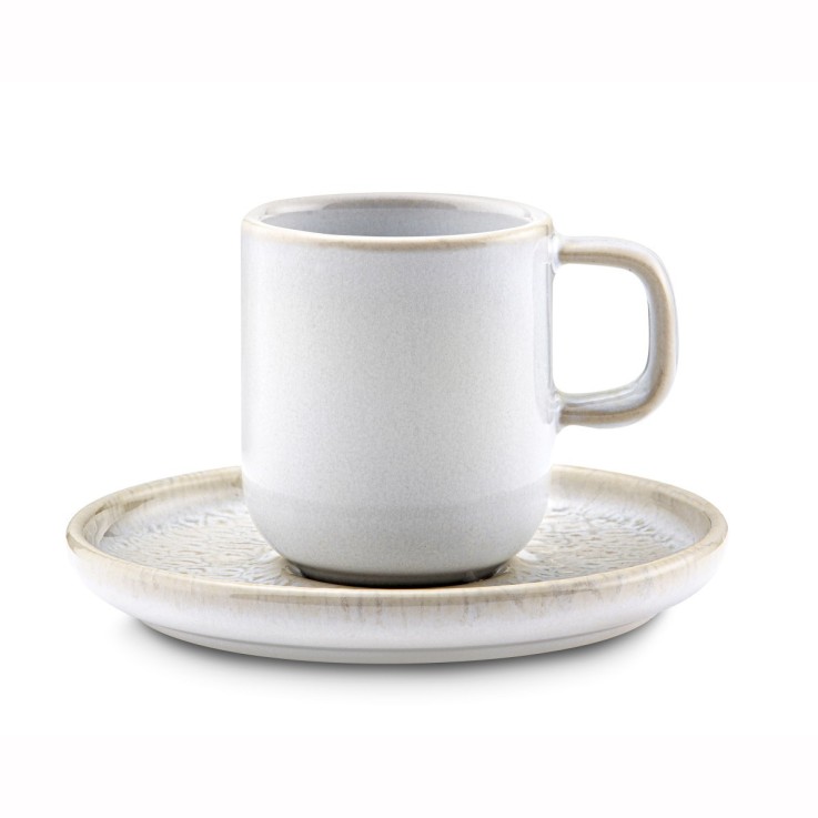 Tasses et soucoupes à café (lot de 6)