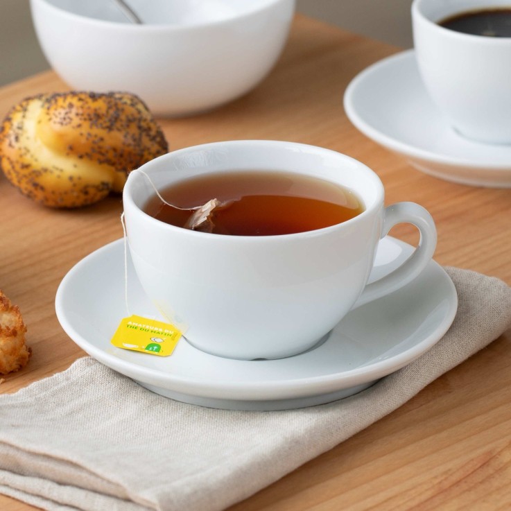 Lot de 6 tasses et soucoupes thé en porcelaine