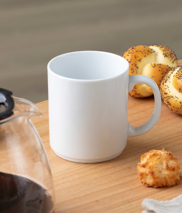 Lot de 6 mugs en porcelaine