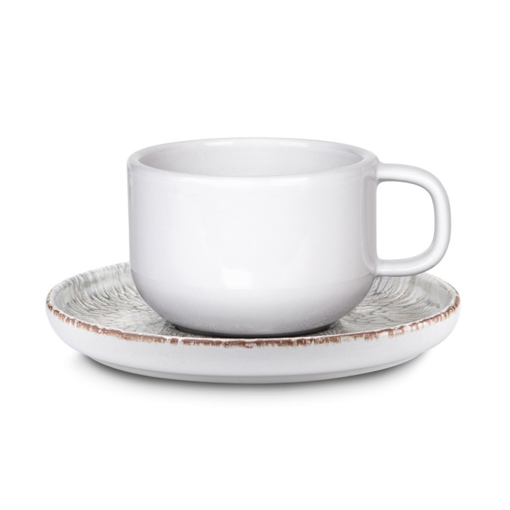 Tasses et soucoupes à thé (lot de 6)