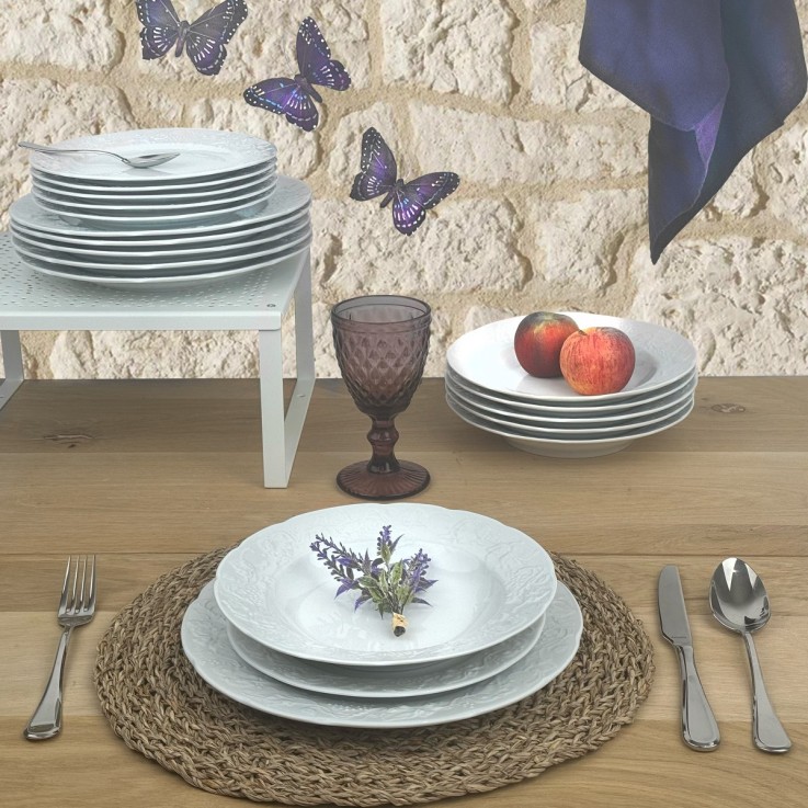 Service Provence 18 pièces en porcelaine