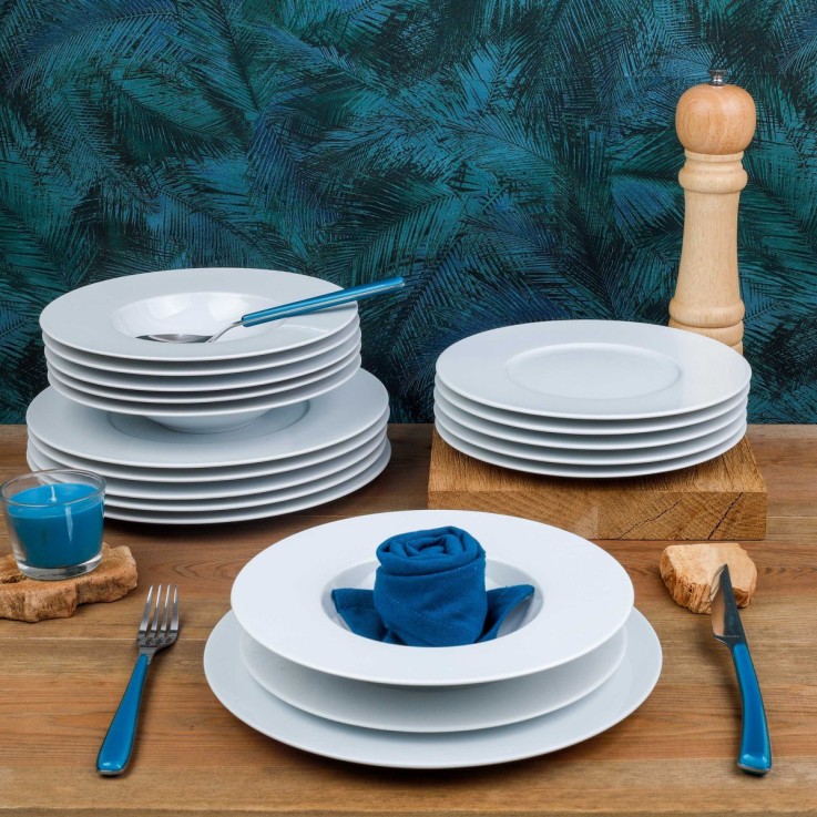 Service Downtown 18 pièces en porcelaine