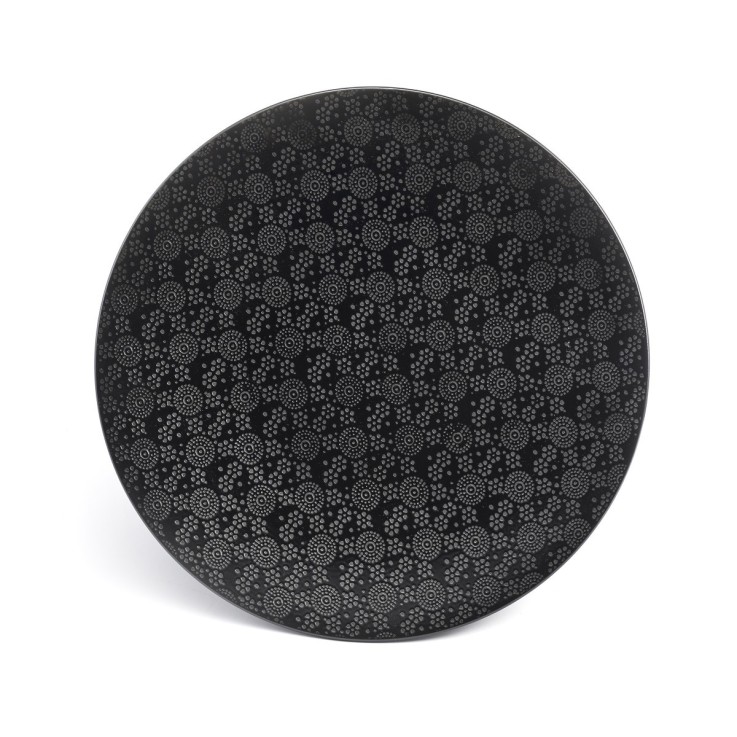 Service Black Japan 18 pièces en porcelaine