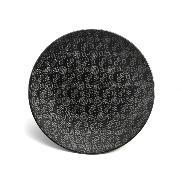 Service Black Japan 18 pièces en porcelaine