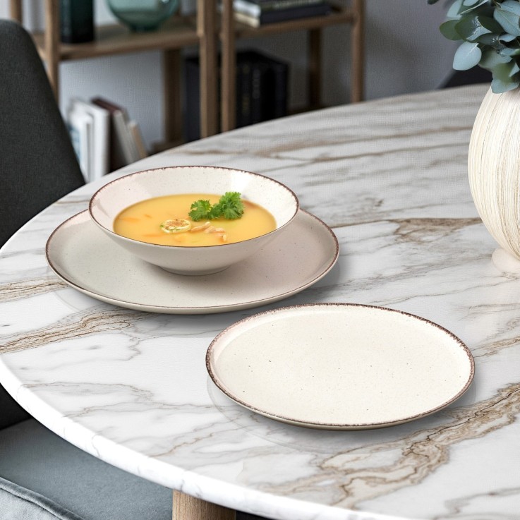 Service Yumi 18 pièces en porcelaine