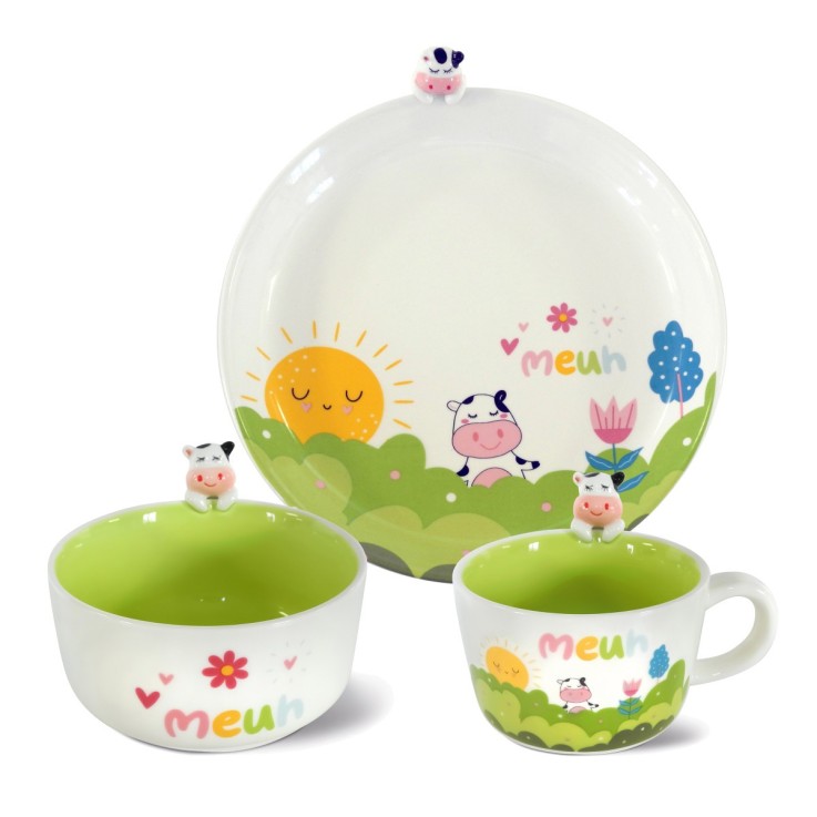 Coffret de vaisselle 3 pièces pour enfant
