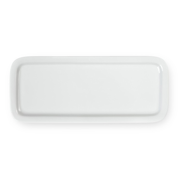 Plat à cake Côme 37 x 18.7 cm en porcelaine