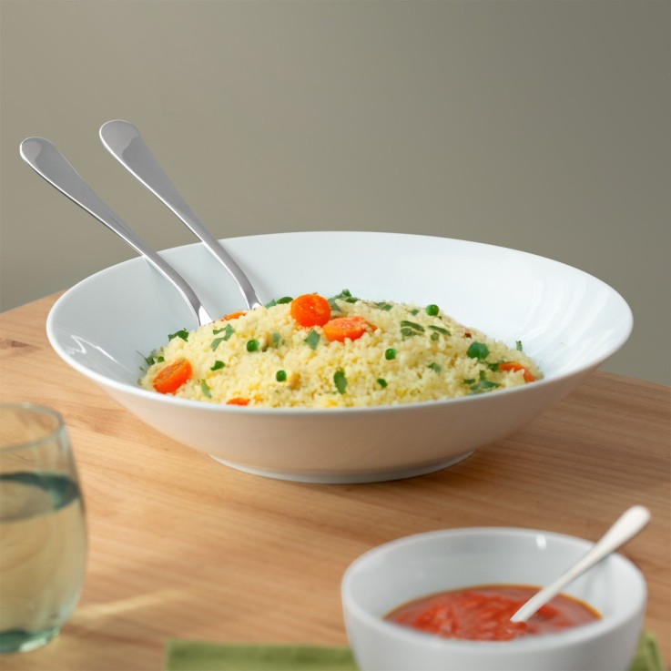 Plat rond creux Côme 31 cm en porcelaine