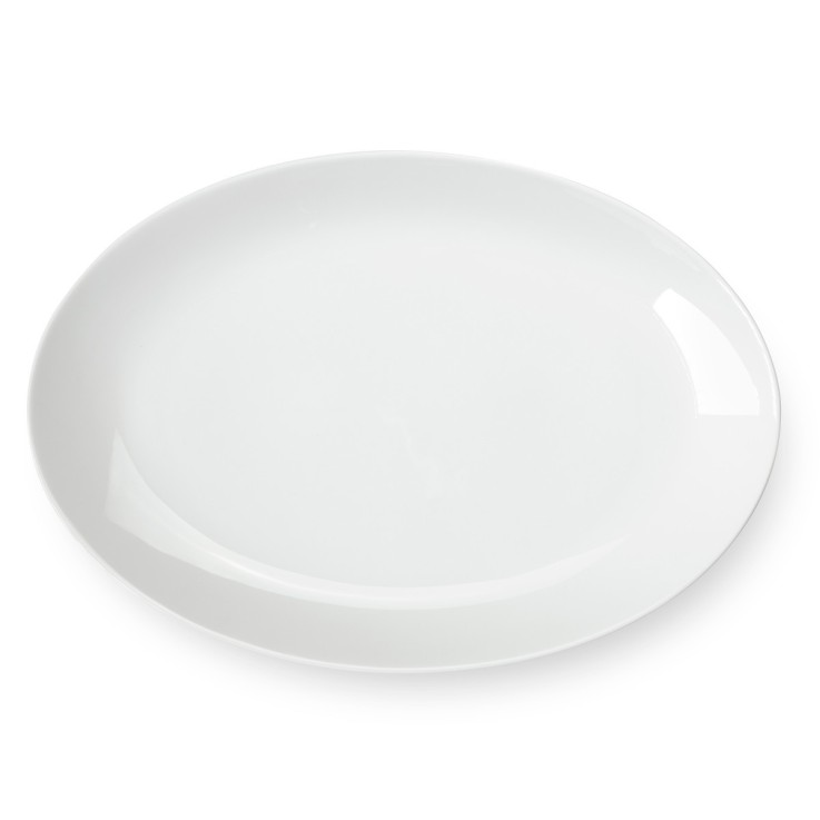 Plat ovale Côme 38 x 24 cm en porcelaine