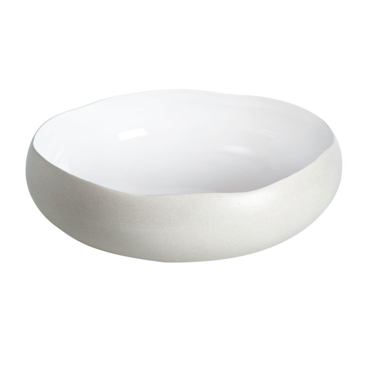 Coupe Oslo Blanc 27 x 27 x 9 cm en grès