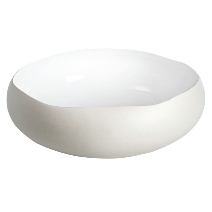 Coupe Oslo Blanc 34 x 34 x 11.5 cm en grès