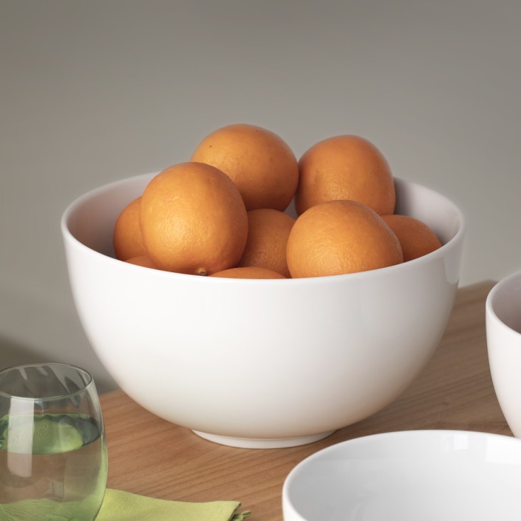 Saladier boule 27.5 cm Côme en porcelaine