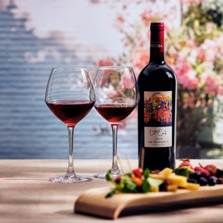 6 verres à pied 47 cl