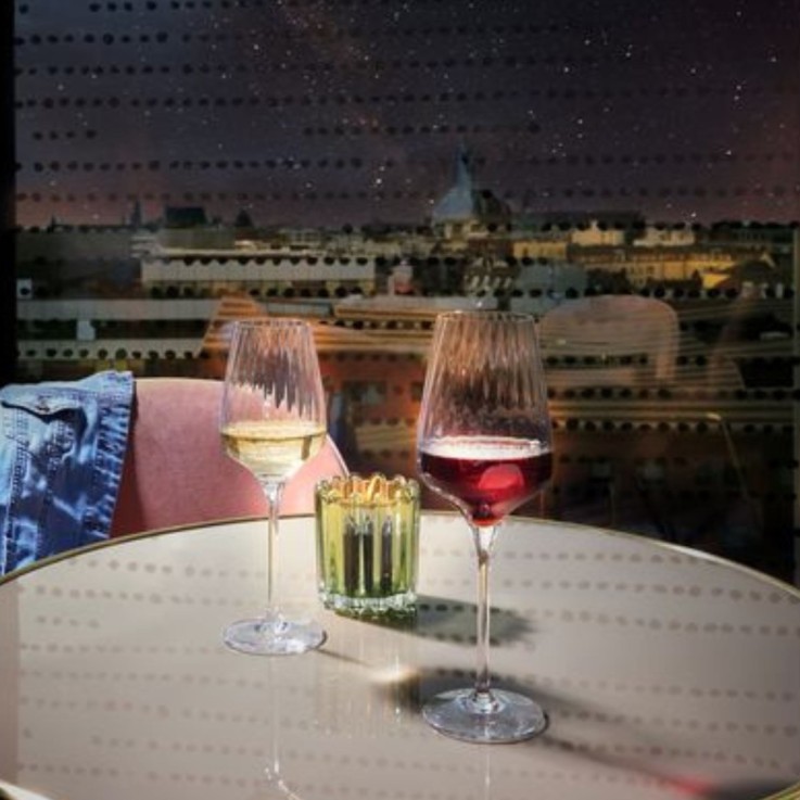 6 verres à pied 45 cl