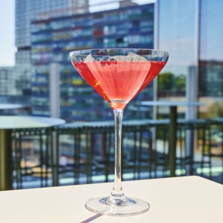 6 verres à pied cocktail 21 cl