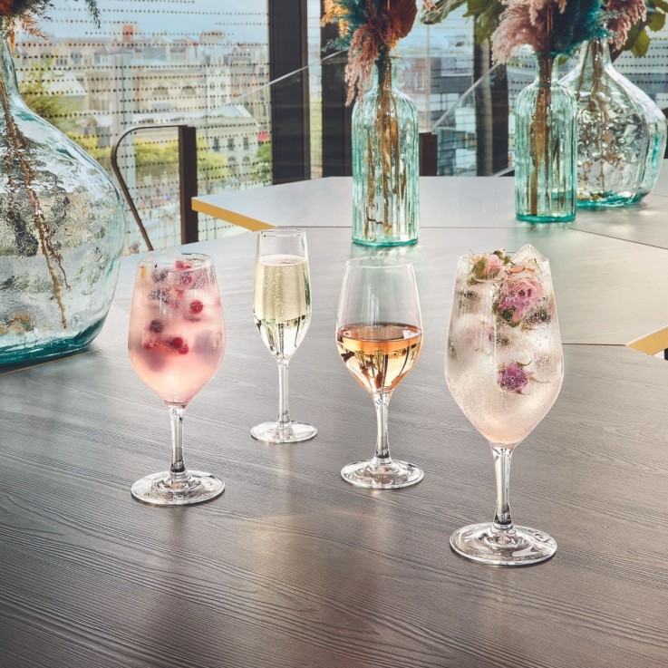 6 verres à pied 45 cl