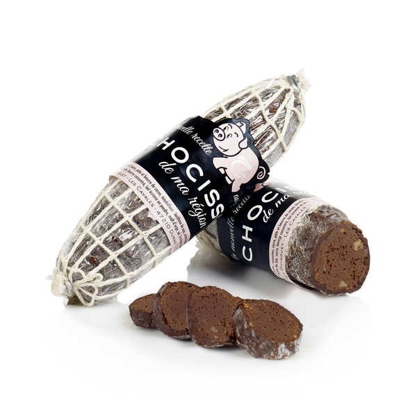 Chocisson au chocolat noir - Saucisson de 100g