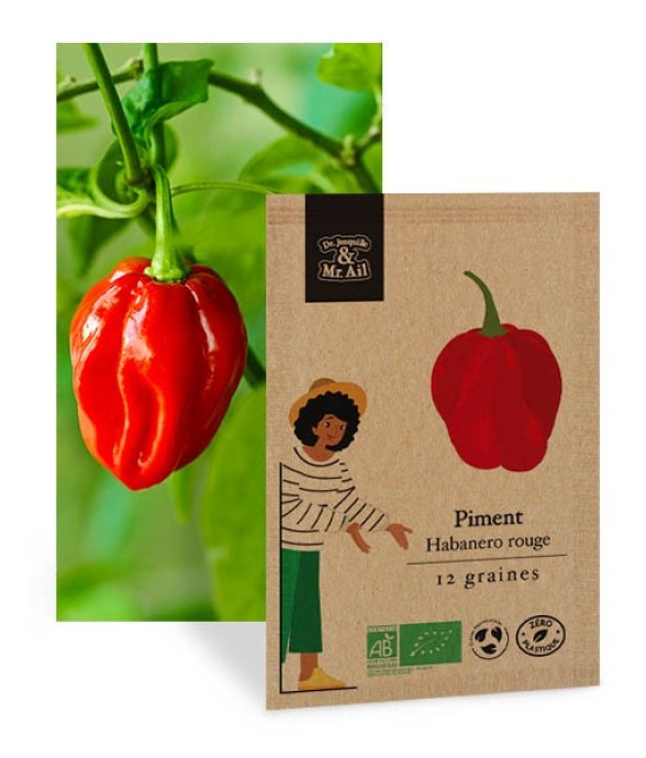 Piment Habanero Rouge -...