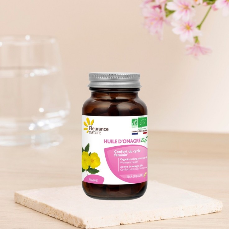 Huile d'onagre cycle menstruel (60 gélules) Bio