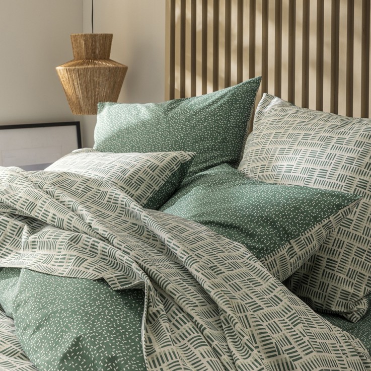 Housse de couette imprimée en viscose de bambou, GABRIEL