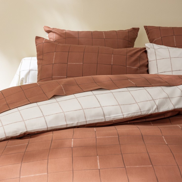 Housse de couette imprimée en polyester recyclé, DIEGO