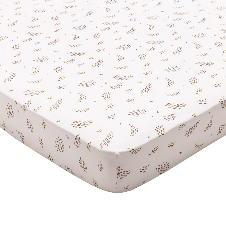 Drap housse imprimé en polyester recyclé, AMALIA