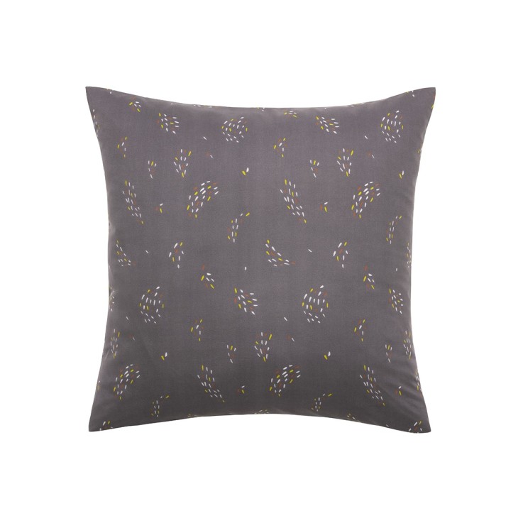 Parure de lit imprimée en microfibre, taies carrées, AMALIA