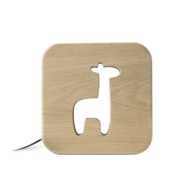 Veilleuse en bois kids Girafe Blumen