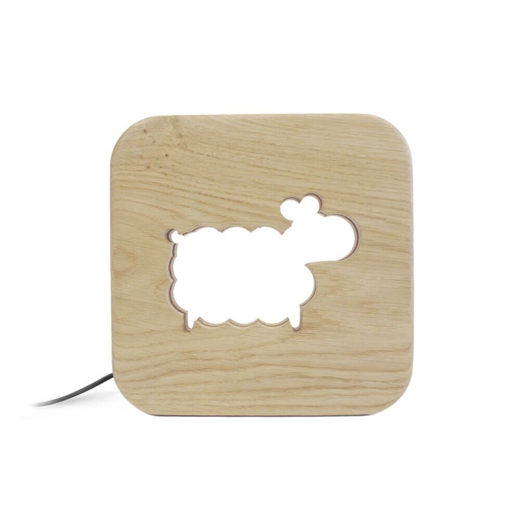 Veilleuse en bois kids Mouton Blumen