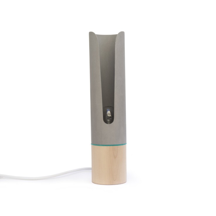 Lampe anneau feutrine turquoise Monsieur